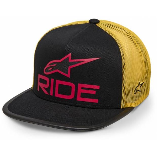 kšiltovka RIDE 4.0 TRUCKER, ALPINESTARS (černá/žlutá/červená) M186-756 ALPINESTARS