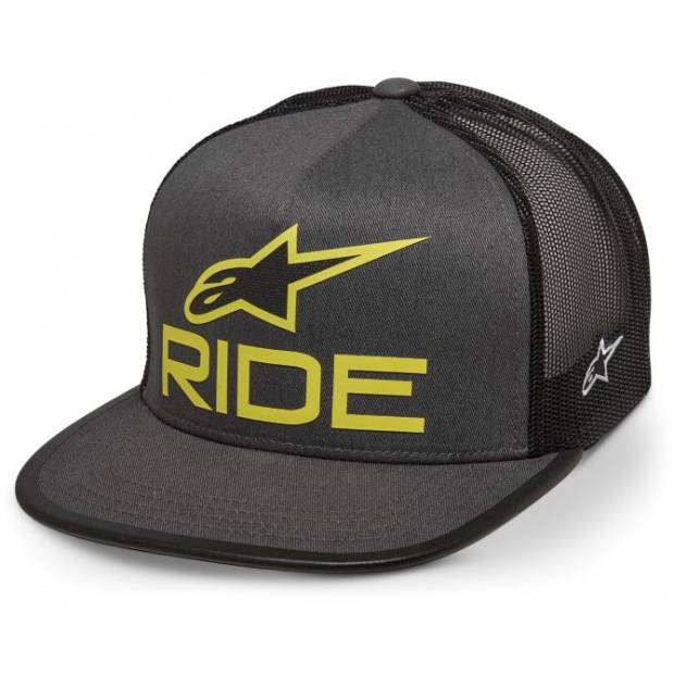 kšiltovka RIDE 4.0 TRUCKER, ALPINESTARS (šedá/černá/žlutá) M186-757 ALPINESTARS