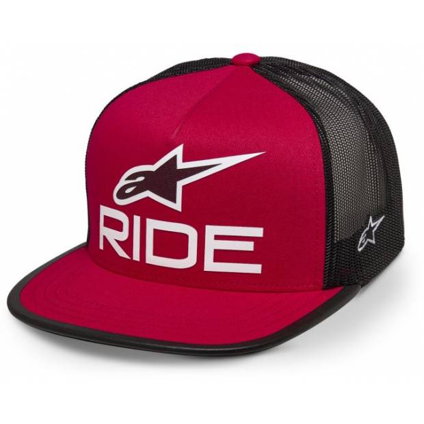 kšiltovka RIDE 4.0 TRUCKER, ALPINESTARS (červená/černá/bílá) M186-758 ALPINESTARS