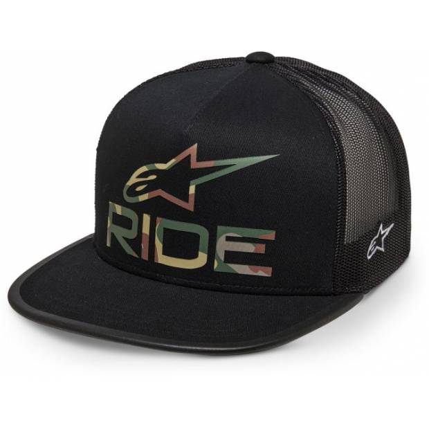 kšiltovka RIDE 4.0 CAMO TRUCKER, ALPINESTARS (černá) M186-759 ALPINESTARS