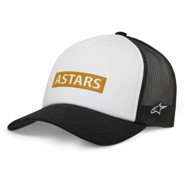 kšiltovka CLARIFIED FOAM TRUCKER, ALPINESTARS (bílá/černá) M186-782 ALPINESTARS