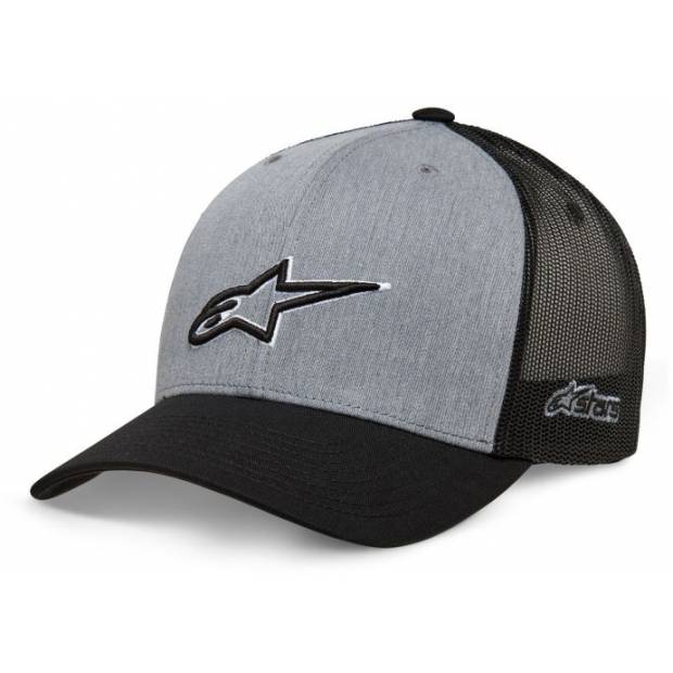 kšiltovka AGELESS OUTLINE TRUCKER, ALPINESTARS (šedá/černá) M186-785 ALPINESTARS