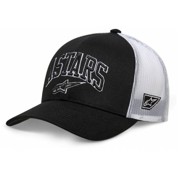 kšiltovka DUNKER TRUCKER, ALPINESTARS (černá/bílá) M186-787 ALPINESTARS