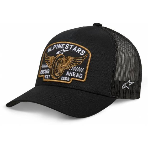 kšiltovka HERITAGE PATCH TRUCKER, ALPINESTARS (černá/černá) M186-792 ALPINESTARS