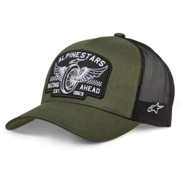 kšiltovka HERITAGE PATCH TRUCKER, ALPINESTARS (zelená/černá) M186-794 ALPINESTARS