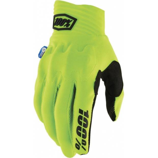 rukavice COGNITO SMART SHOCK, 100% - USA (žlutá fluo) M172-497 100%