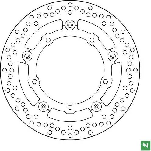 brzdový kotouč plovoucí, NEWFREN M513-296 NEWFREN