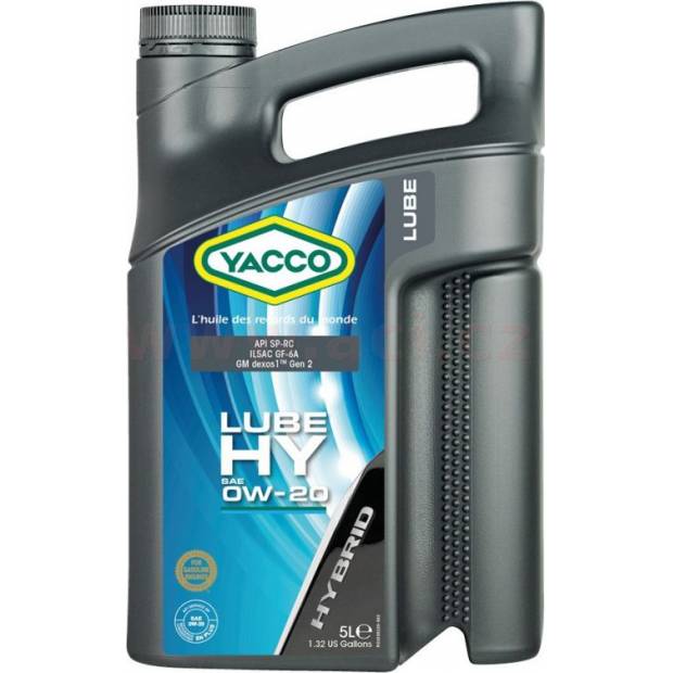 Motorový olej YACCO LUBE HY 0W20, 5 L MY 30595 YACCO