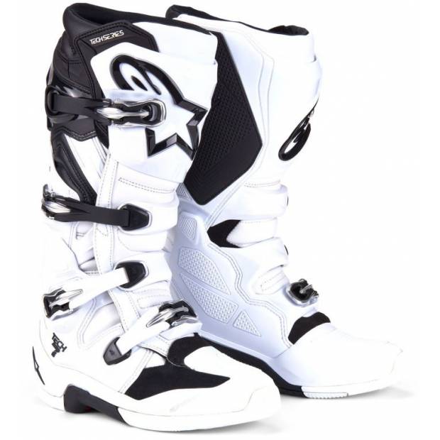 boty TECH 7, ALPINESTARS (bílá/černá, vel. 43) M130-593-43 ALPINESTARS