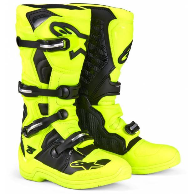 boty TECH 5, ALPINESTARS (žlutá fluo/černá, vel. 49,5) M130-606-495 ALPINESTARS