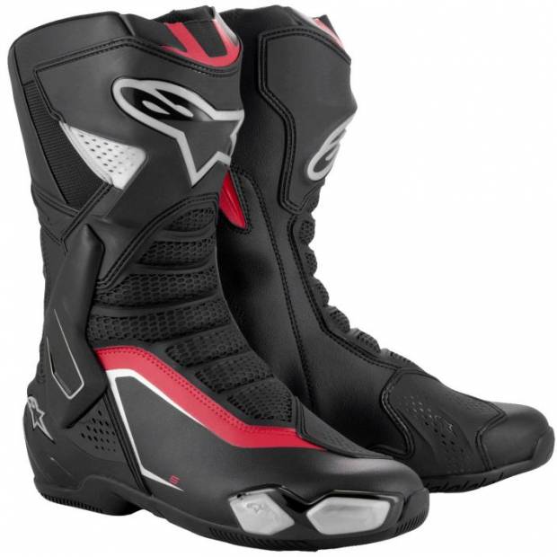 boty SMX-6 3, ALPINESTARS (černá/stříbrná/červená, vel. 40) M133-54-40 ALPINESTARS