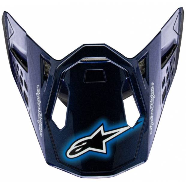 kšilt pro přilby SUPERTECH edice TROY LEE DESIGNS, ALPINESTARS (tmavě modrá, verze ECE 22.06) M142-2287 ALPINESTARS