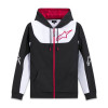 mikina SESSIONS 3 HOODIE, ALPINESTARS (černá/bílá/červená, vel. 2XL) M180-549-2XL ALPINESTARS