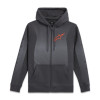 mikina ARISING HOODIE, ALPINESTARS (tmavě šedá/světle šedá, vel. 2XL) M180-552-2XL ALPINESTARS