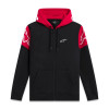 mikina VELOCITY HOODIE, ALPINESTARS (černá/červená, vel. 2XL) M180-554-2XL ALPINESTARS