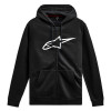 mikina AGELESS ZIP HOODIE 3, ALPINESTARS (černá/bílá, vel. 2XL) M180-570-2XL ALPINESTARS