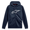 mikina AGELESS ZIP HOODIE 3, ALPINESTARS (modrá/bílá, vel. 2XL) M180-572-2XL ALPINESTARS