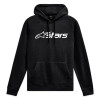 mikina BLAZE HOODIE 3, ALPINESTARS (černá/bílá, vel. 2XL) M180-579-2XL ALPINESTARS