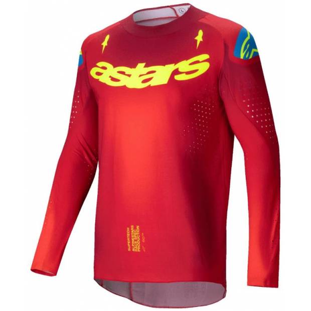 dres SUPERTECH MAKER, ALPINESTARS (červená/žlutá fluo, vel. M) M170-0252-M ALPINESTARS