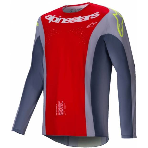 dres TECHSTAR MELT, ALPINESTARS (červená/šedá, vel. 2XL) M170-0254-2XL ALPINESTARS