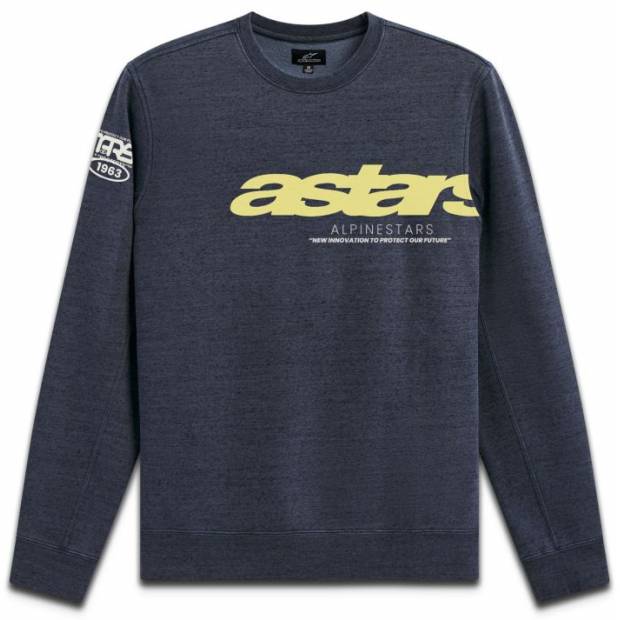 mikina EPISODE CREW FLEECE, ALPINESTARS (modrá, vel. 2XL) M180-559-2XL ALPINESTARS