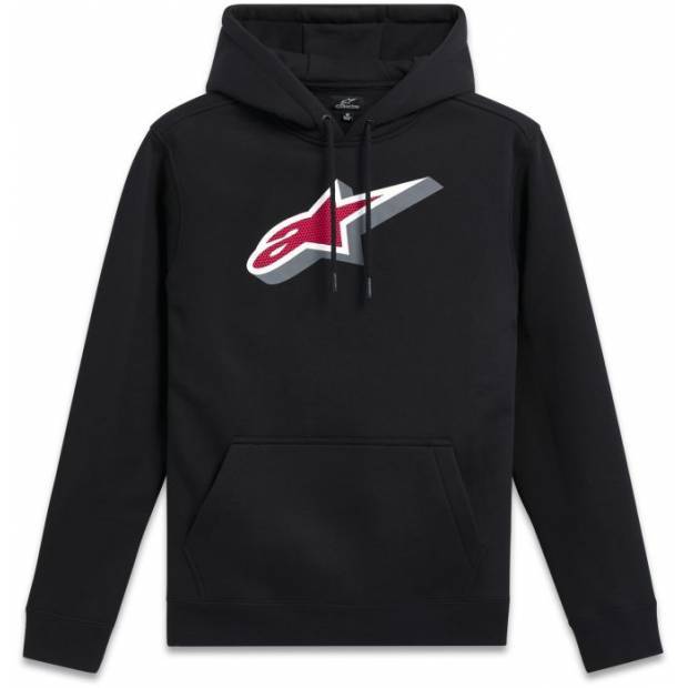 mikina QUICKNESS HOODIE, ALPINESTARS (černá) M180-563 ALPINESTARS