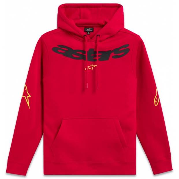 mikina ELLIPTIC HOODIE, ALPINESTARS (červená, vel. M) M180-566-M ALPINESTARS