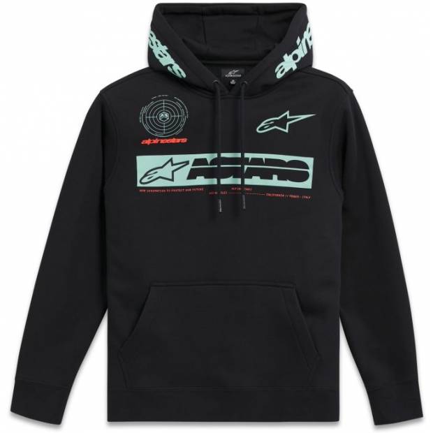 mikina CONVERSION HOODIE, ALPINESTARS (černá, vel. 2XL) M180-567-2XL ALPINESTARS