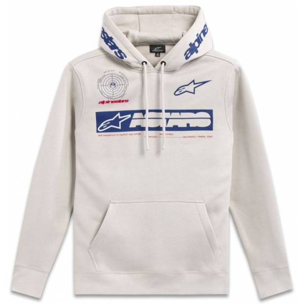 mikina CONVERSION HOODIE, ALPINESTARS (bílá offwhite, vel. M) M180-568-M ALPINESTARS