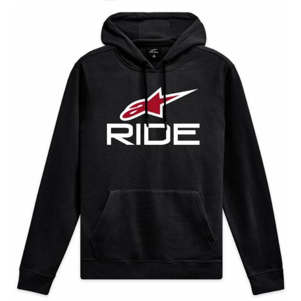 mikina RIDE HOODIE 4, ALPINESTARS (černá/bílá/červená, vel. XL) M180-585-XL ALPINESTARS