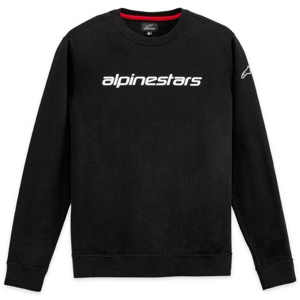 mikina LINEAR CREW 3, ALPINESTARS (černá/bílá, vel. XL) M180-588-XL ALPINESTARS