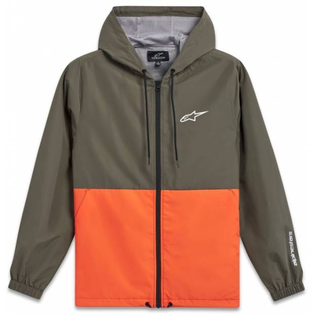 bunda SPEEDED WINDBREAKER, ALPINESTARS (zelená/oranžová, vel. S) M181-126-S ALPINESTARS