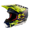 přilba S-M5 RASH, ALPINESTARS (tmavě modrá/žlutá fluo, vel. 2XL) M140-2228-2XL ALPINESTARS