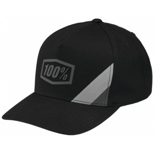 kšiltovka 100% - CORNESTONE X-Fit Snapback černá/šedá (vel. UNI) M186-865 100%