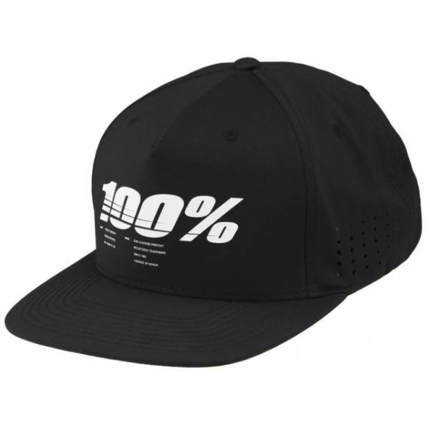 kšiltovka 100% - DRIVE Snapback černá (vel. UNI) M186-870 100%