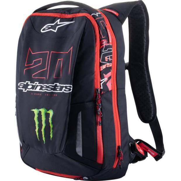 batoh CITY HUNTER MONSTER FQ20, ALPINESTARS (černá/červená/bílá/zelená) 2024 M006-711 ALPINESTARS