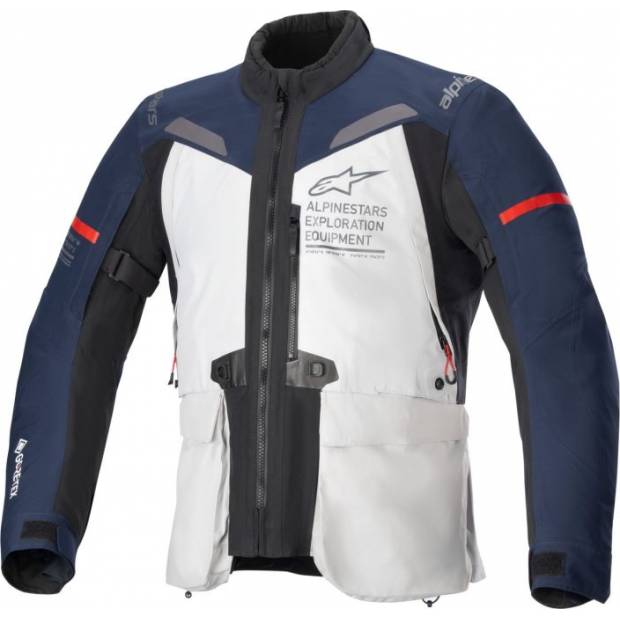 bunda ST-7 GORE-TEX, ALPINESTARS (světle šedá/modrá/černá) 2025 M100-921 ALPINESTARS