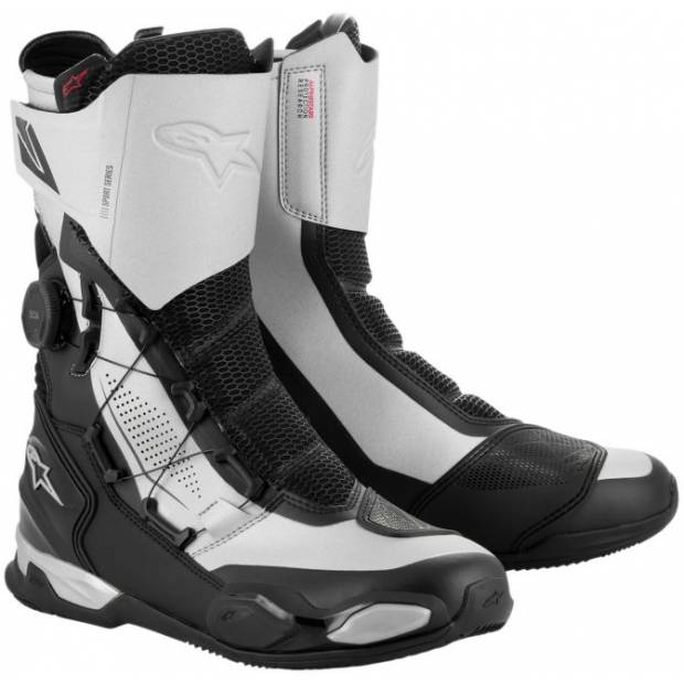 boty SP-X BOA, ALPINESTARS (černá/stříbrná, vel. 42) M130-556-42 ALPINESTARS