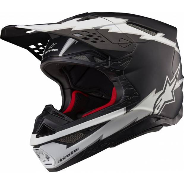 přilba SUPERTECH S-M10 AMPRESS, ALPINESTARS (černá matná/bílá, vel. XS) M140-2201-XS ALPINESTARS