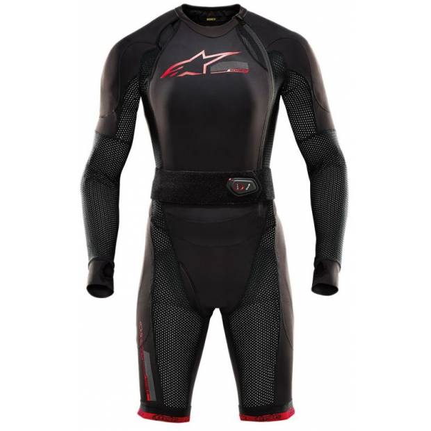 airbagová vesta TECH-AIR®10 system, ALPINESTARS (černá/červená/šedá, vel. 3XL) M160-564-3XL ALPINESTARS