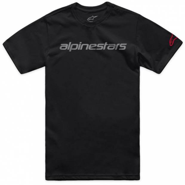 triko LINEAR WORDMARK 2.0 CSF, ALPINESTARS (černá/šedá/červená, vel. S) M182-1070-S ALPINESTARS