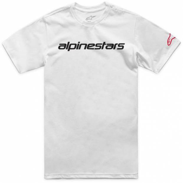 triko LINEAR WORDMARK 2.0 CSF, ALPINESTARS (bílá/červená/černá, vel. XL) M182-1071-XL ALPINESTARS