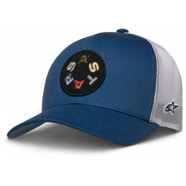 kšiltovka GAMBIT TRUCKER, ALPINESTARS (modrá/bílá) M186-819 ALPINESTARS