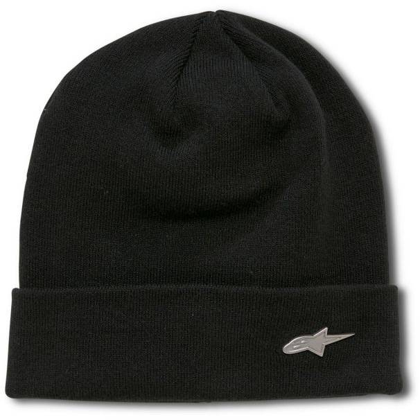 čepice METAL LOGO CUFF BEANIE, ALPINESTARS (černá) M186-828 ALPINESTARS