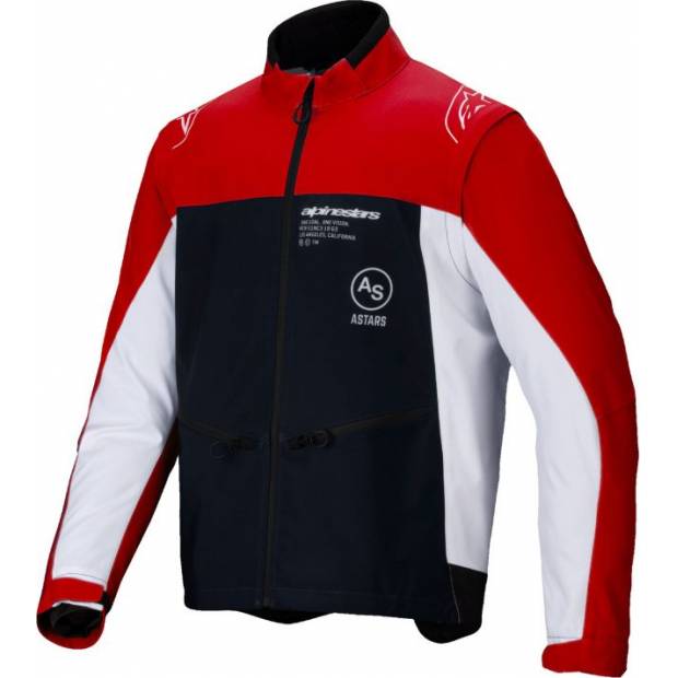 bunda LITE-DURA SOFTSHELL, ALPINESTARS (černá/červená/bílá, vel. S) M100-1090-S ALPINESTARS