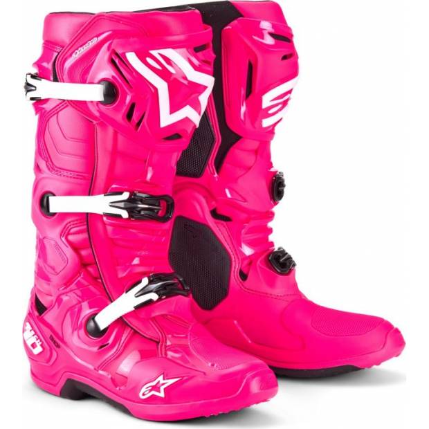 boty TECH 10, ALPINESTARS (růžová/černá/bílá) 2025 M130-605 ALPINESTARS