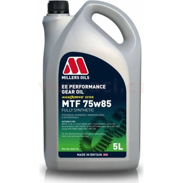 MILLERS OILS EE PERFORMANCE MTF 75w85 5l MI 83245 MILLERS OILS