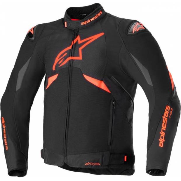 bunda T-GP R 3 DRYSTAR, ALPINESTARS (černá/červená fluo/bílá) 2025 M100-1033 ALPINESTARS