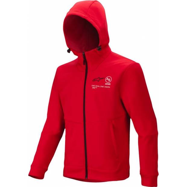 mikina RACER MX FLEECE, ALPINESTARS (červená) 2025 M100-1098 ALPINESTARS