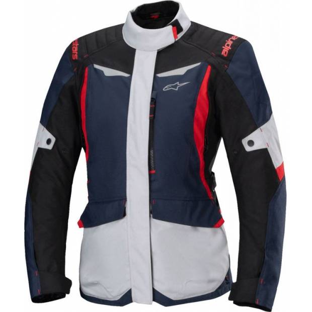 bunda STELLA ST-1 WATERPROOF, ALPINESTARS (tmavě modrá/černá/červená, vel. XL) M101-287-XL ALPINESTARS